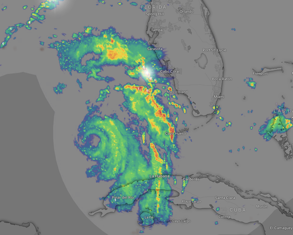 Imágenes del radar huracán Idalia