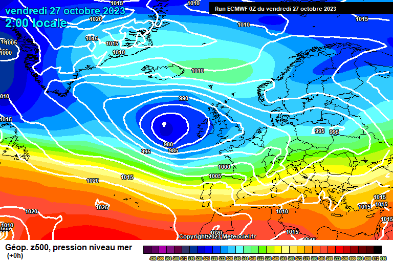 ECMWF geopotencial