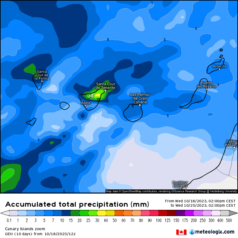 GEM lluvias Canarias
