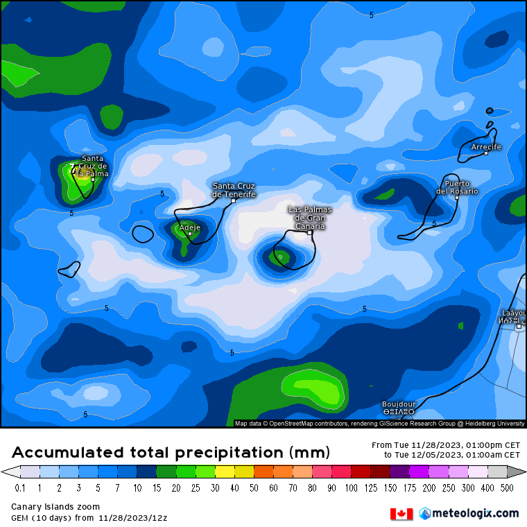 GEM lluvias Canarias