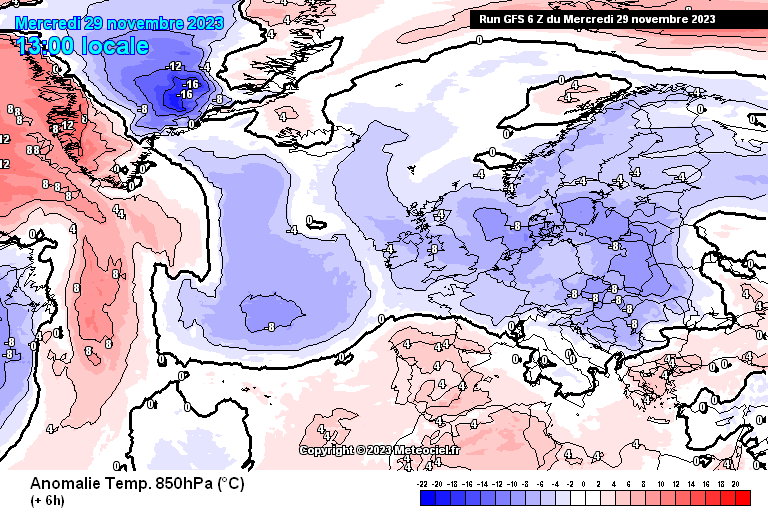 GFS animación anomalías térmicas