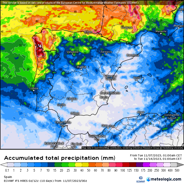 ECMWF lluvias 