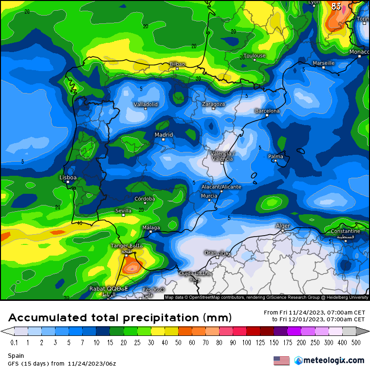 GFS lluvias 