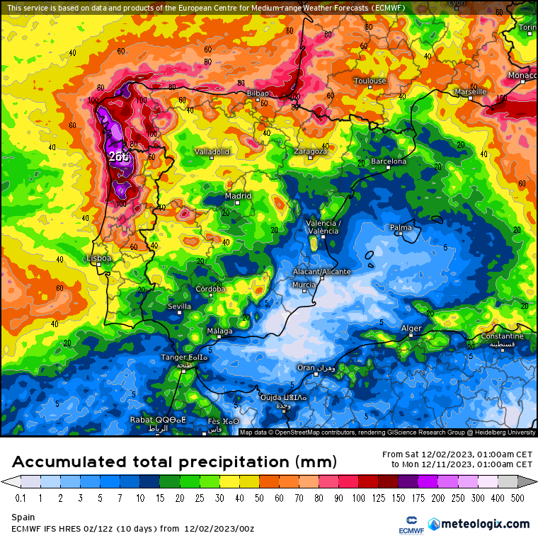 ECMWF lluvias
