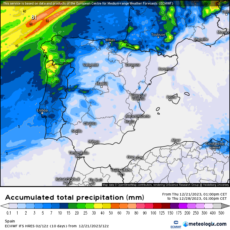 ECMWF lluvias