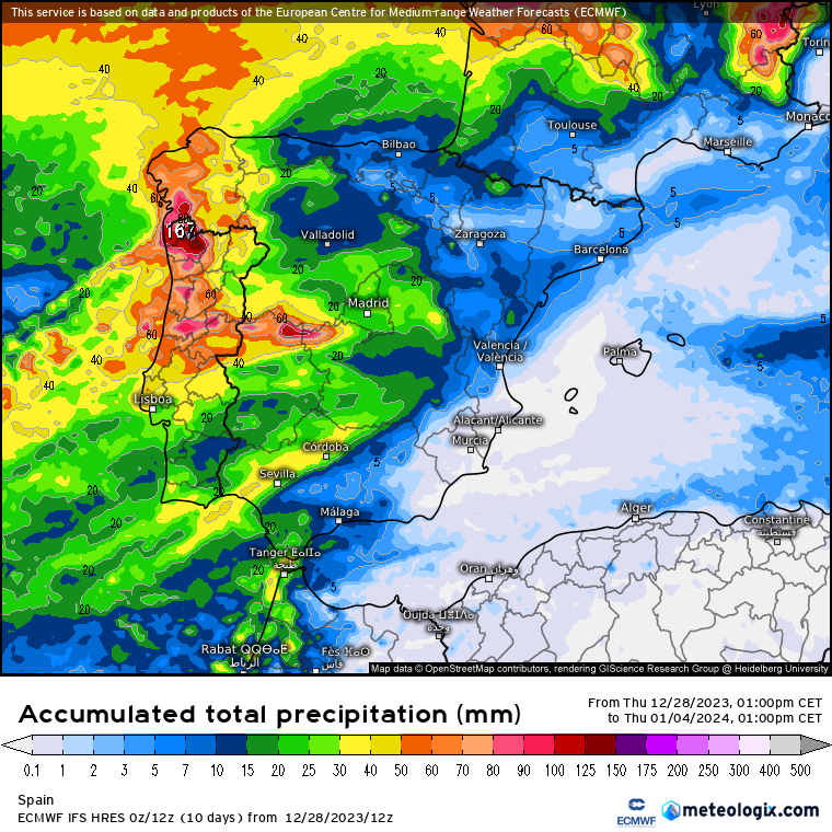 ECMWF lluvias 