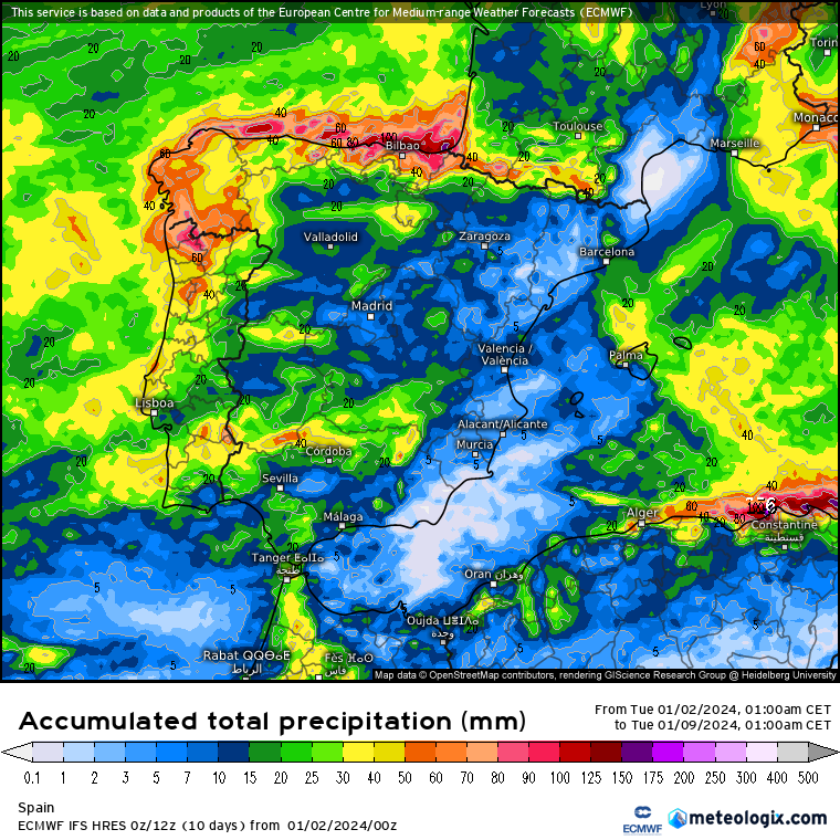 ECMWF lluvias