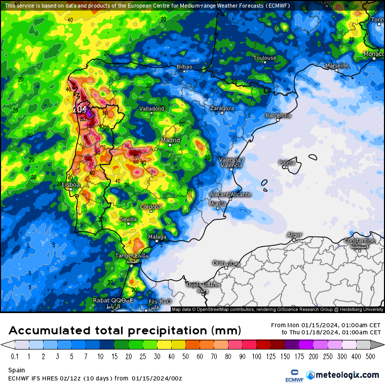 ECMWF lluvias