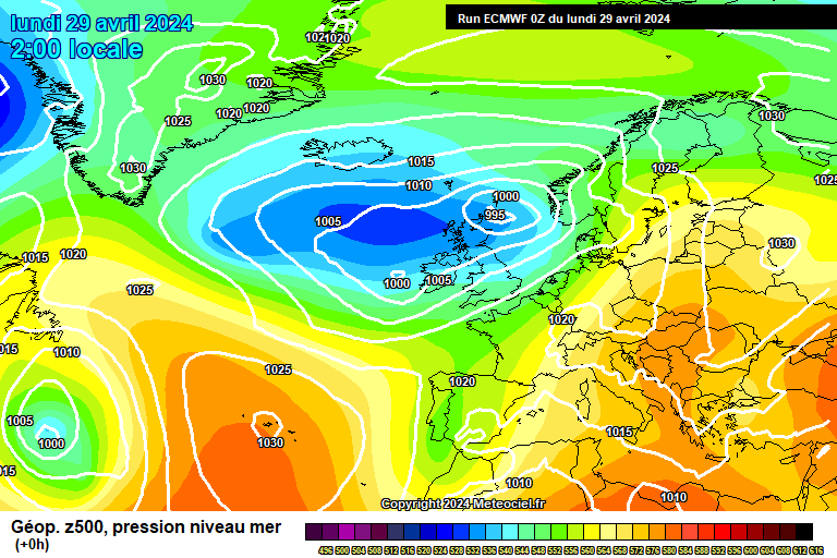 ECMWF geopotencial 