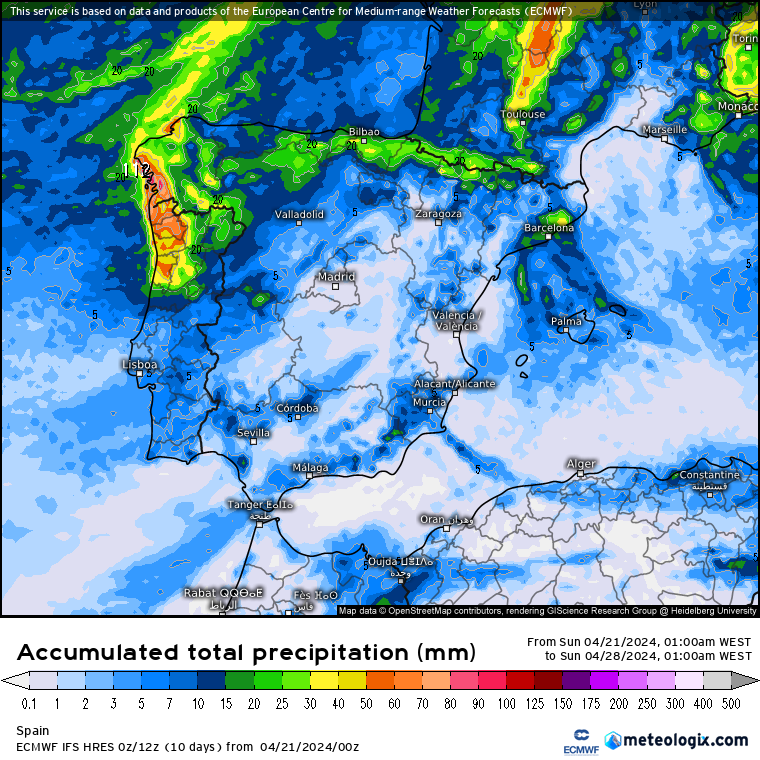 ECMWF lluvias 