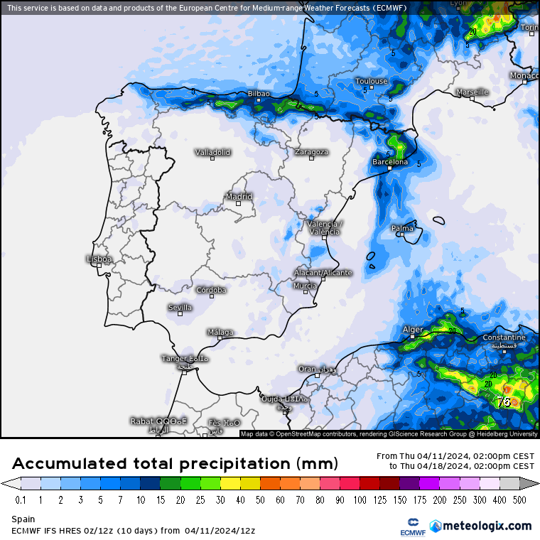ECMWF lluvias