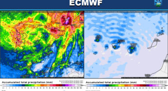 Actualiza el modelo ECMWF: aumentan las lluvias sobre estas regiones, con bonitos mapas de precipitación acumulada
