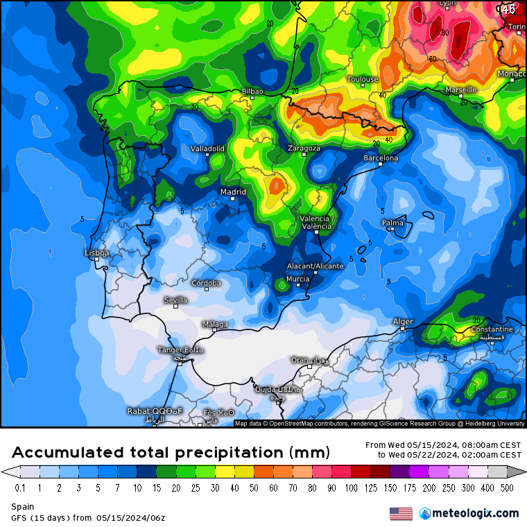 GFS lluvias