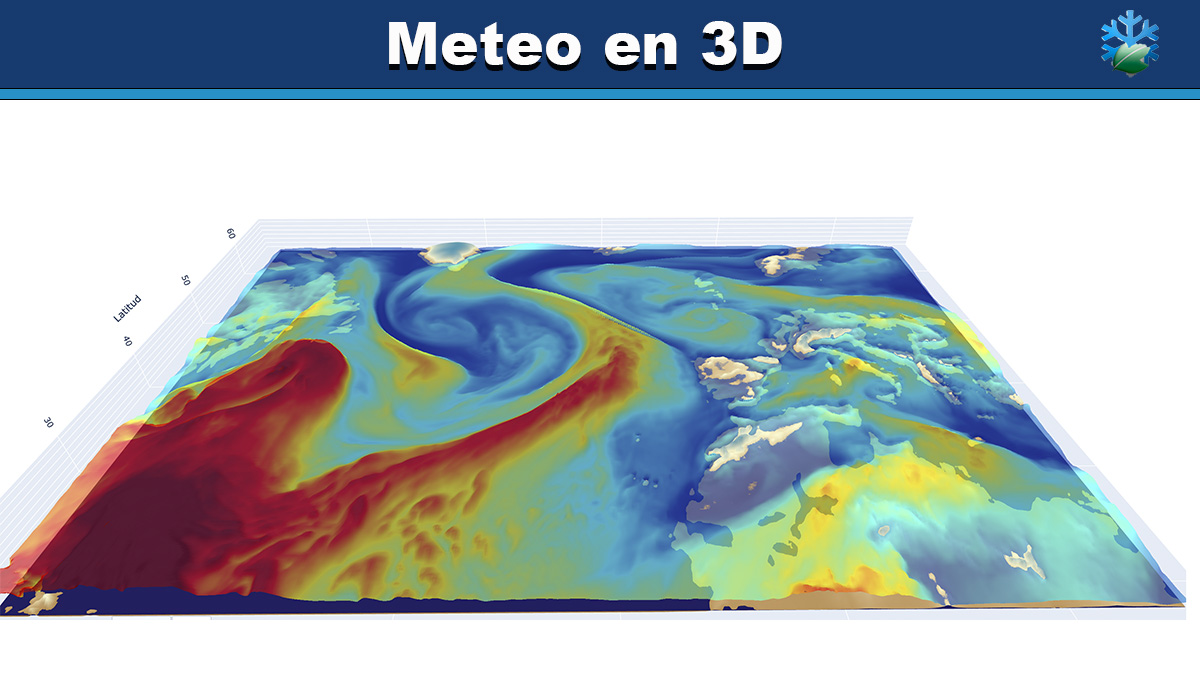 Mapa ríos de humedad en 3D