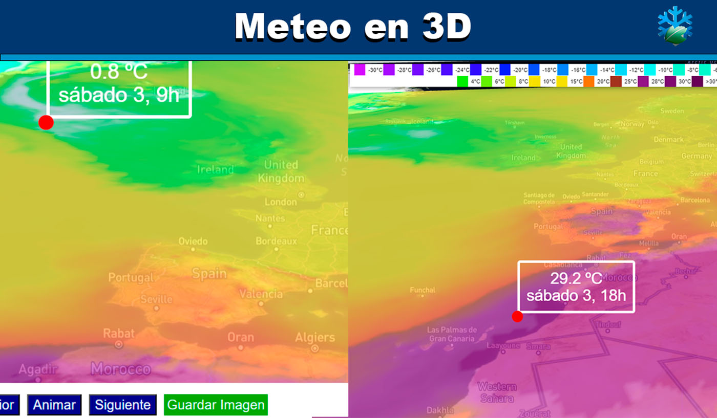 Mapas Meteorológicos en 3D