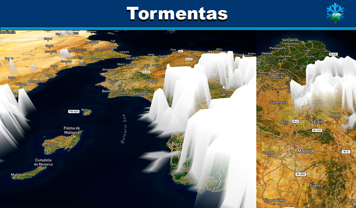 Nubes en 3d mapa