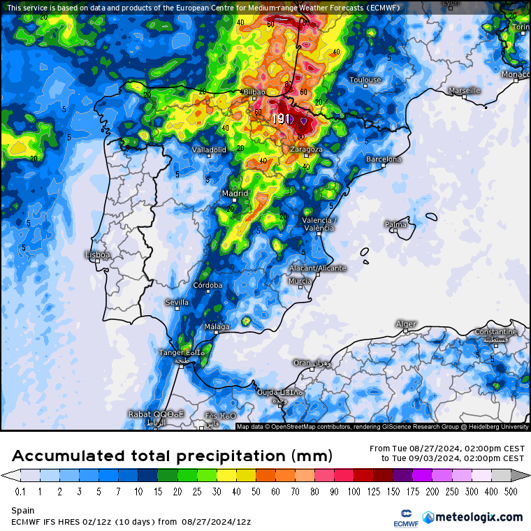 ECMWF lluvias 