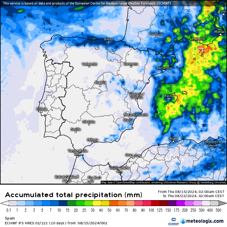 ECMWF lluvias 