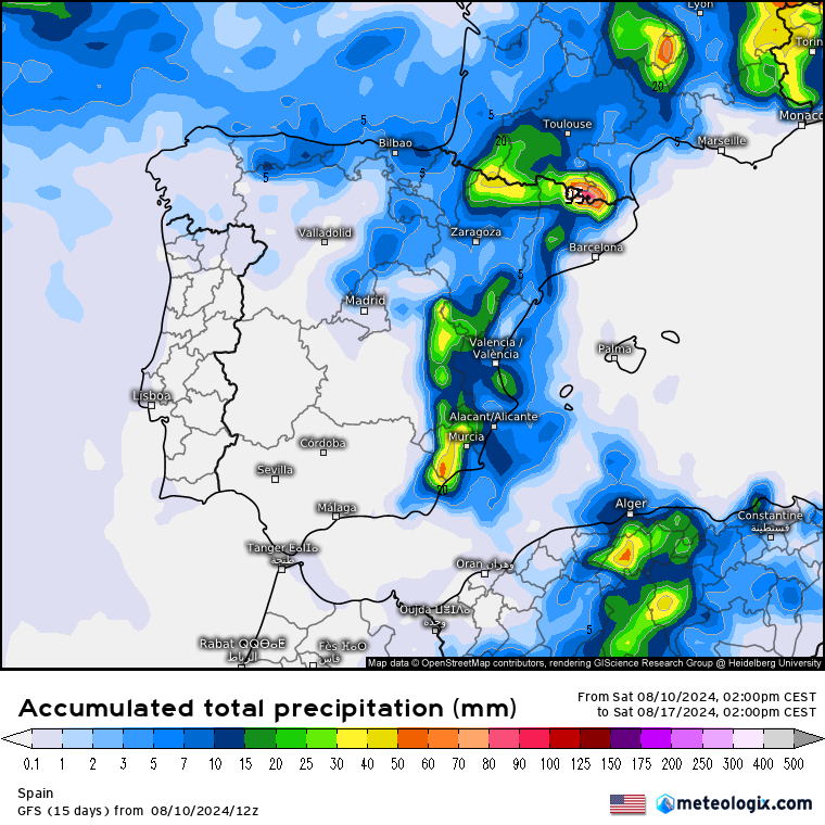 GFS lluvias 