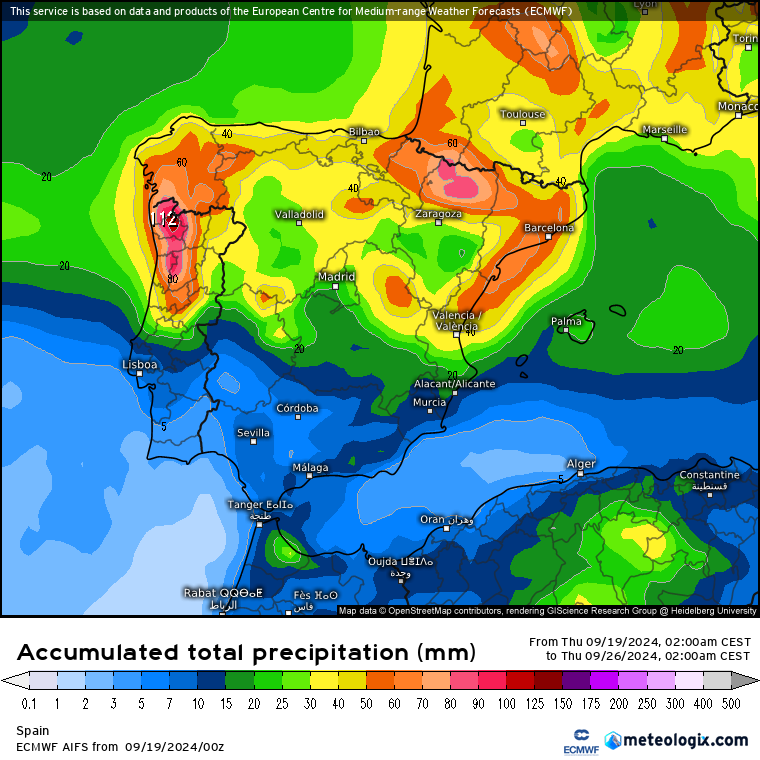 ECMWF lluvias AIFS