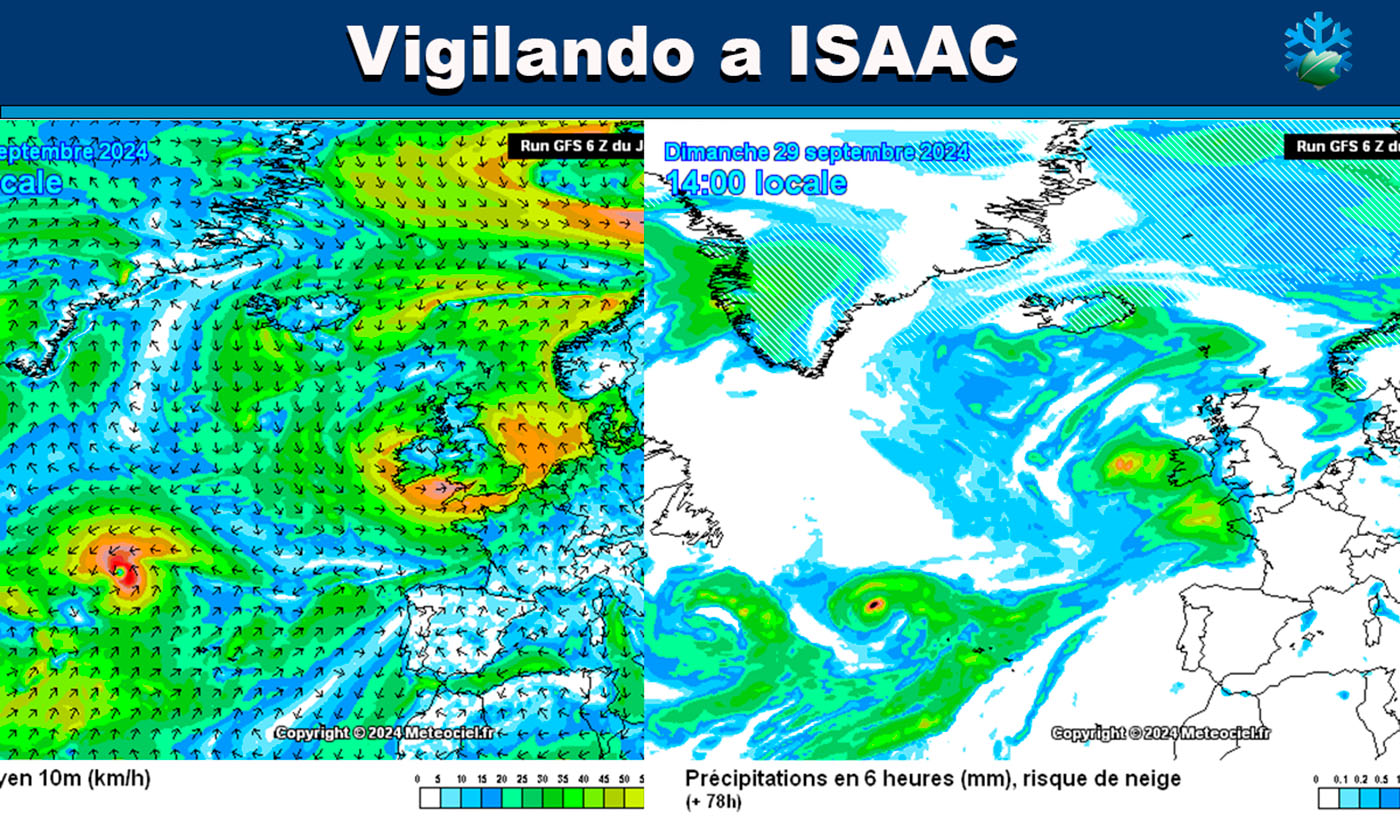 GFS pronóstico ISAAC