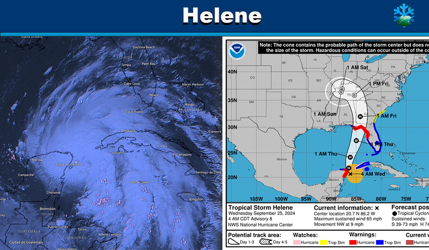 Satélite nubosidad Helene