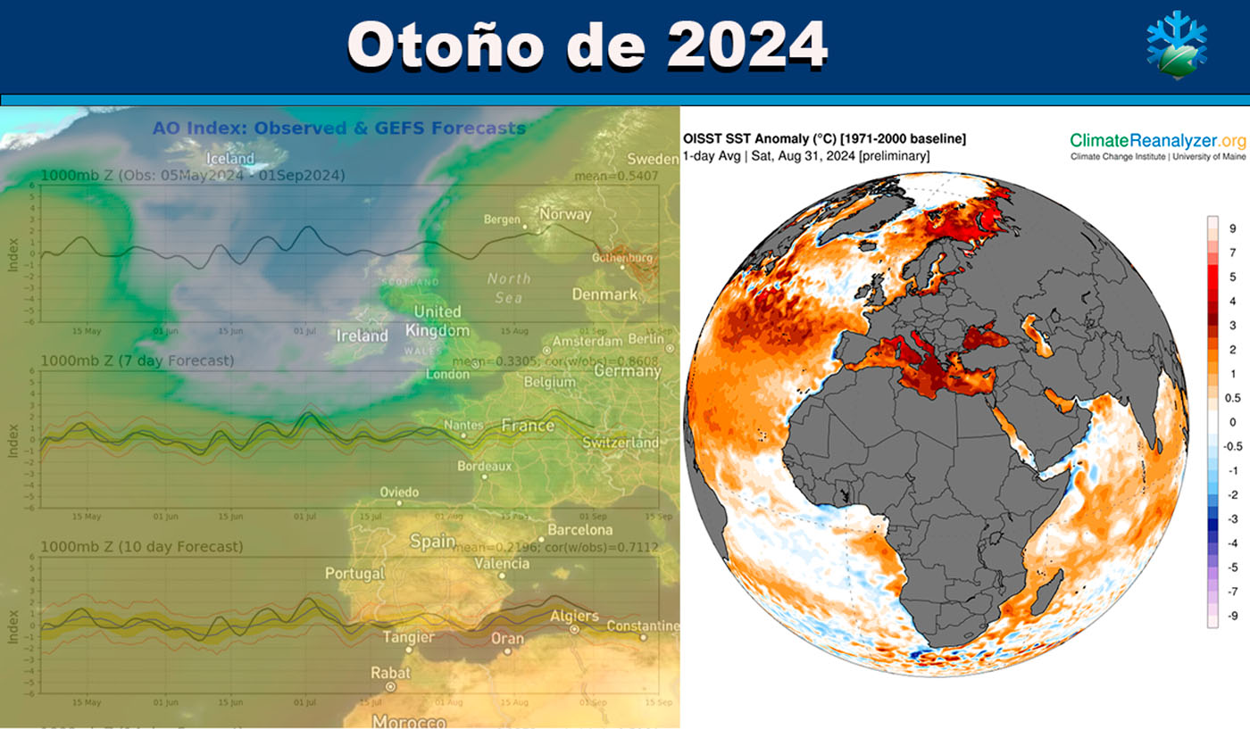 Mapas cómo será el otoño de 2024