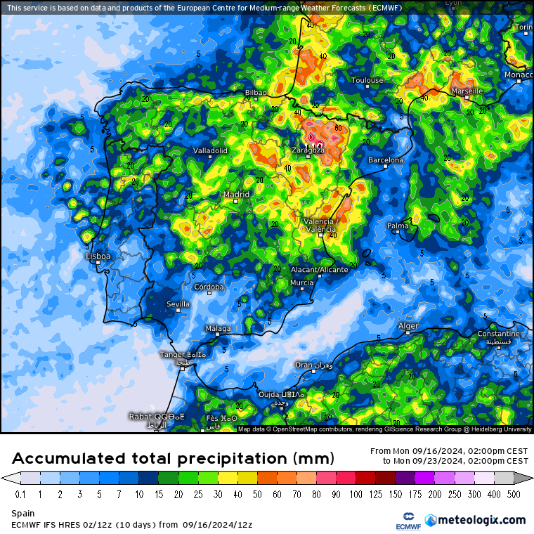 ECMWF lluvias 