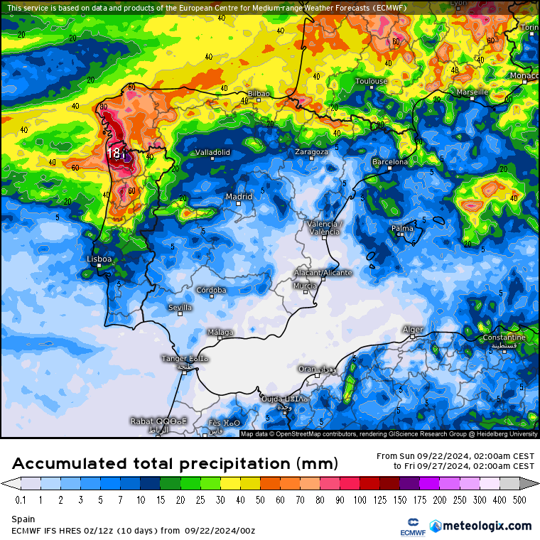 ECMWF lluvias 