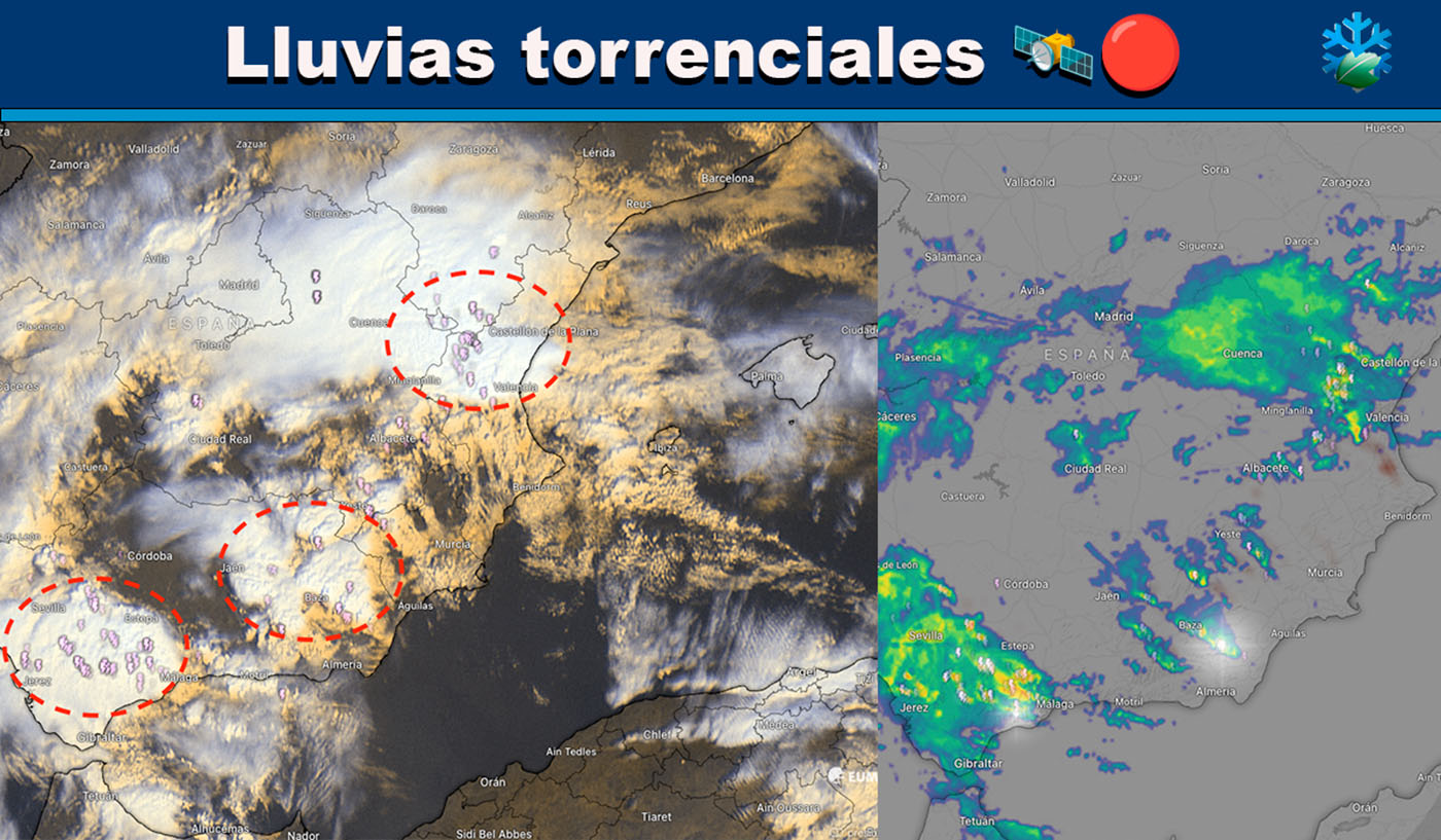 Imágenes de satélite y radar