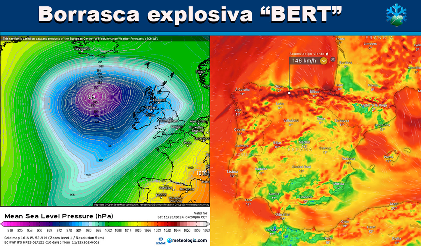 Borrasca explosiva BERT