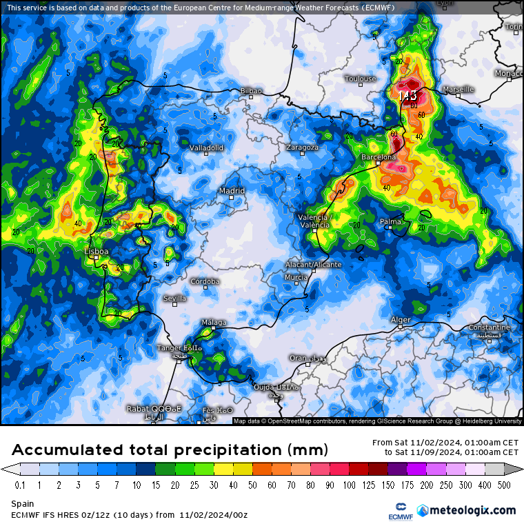 ECMWF lluvias 