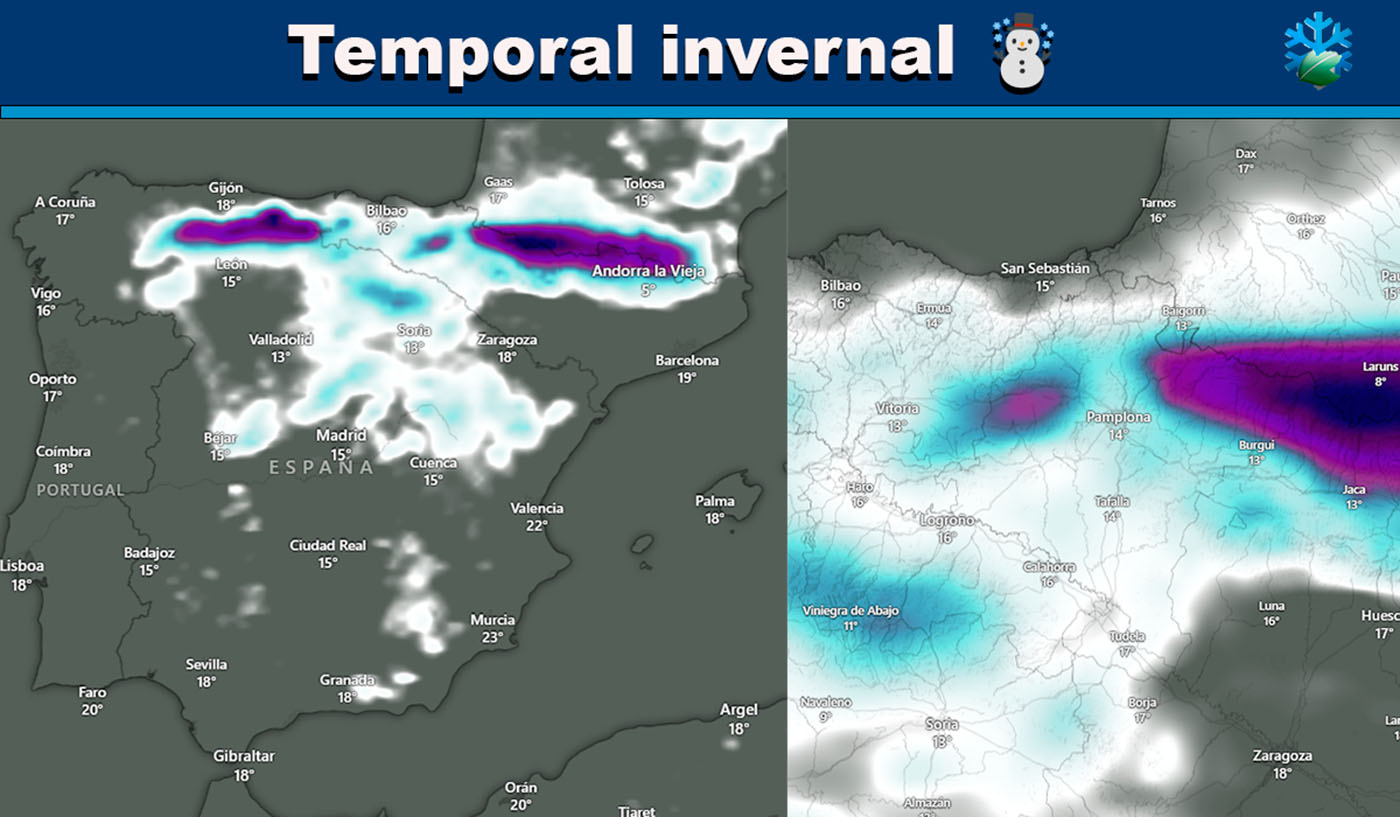 Mapas de nieve