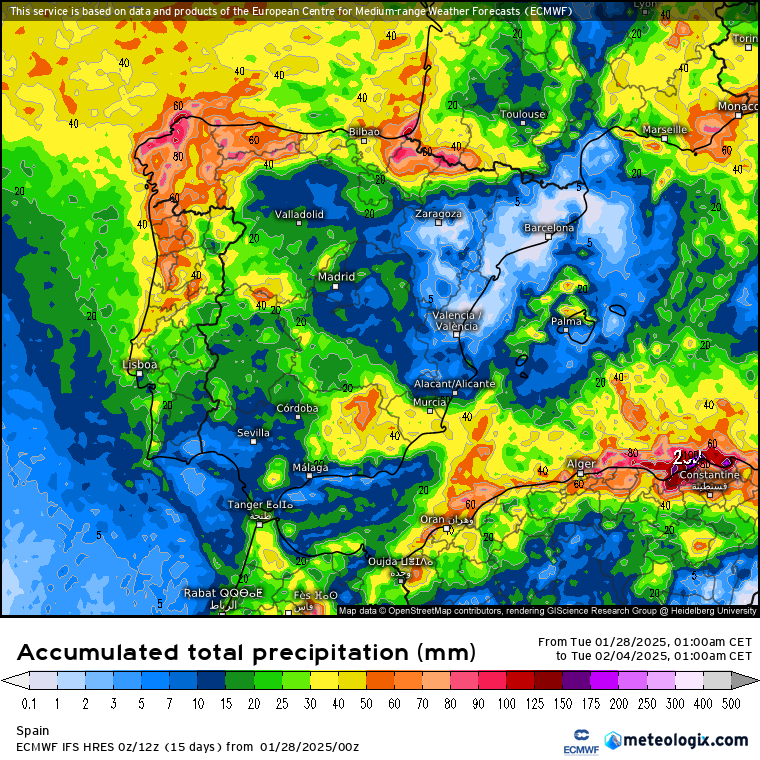 ECMWF lluvias 