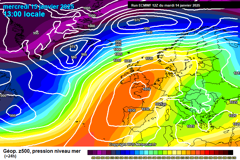 ECMWF geopotencial 