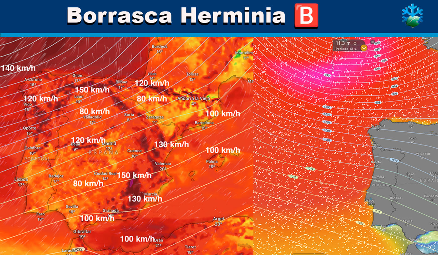 Borrasca Herminia