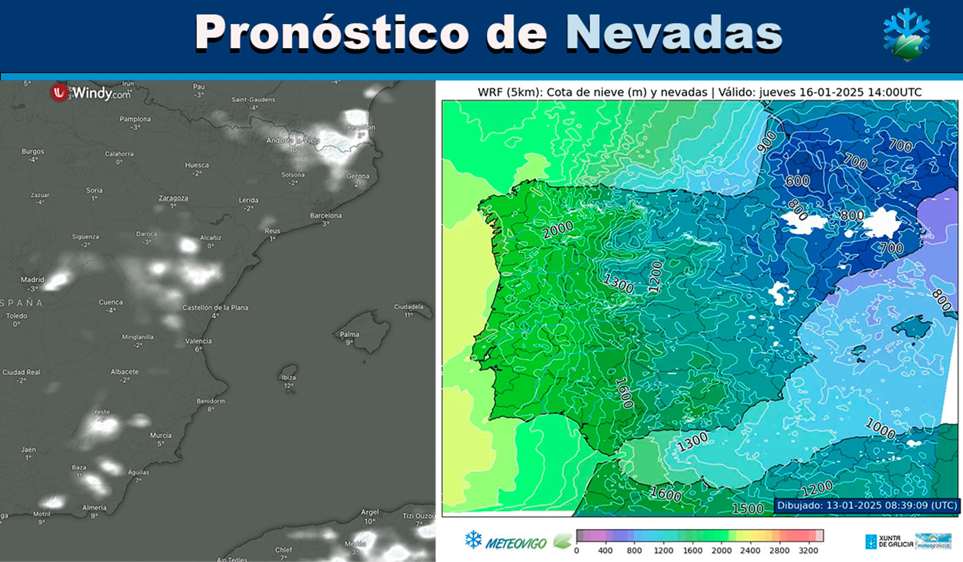 Mapas nevadas