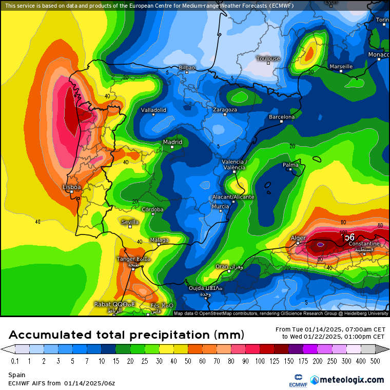 ECMWF lluvias 