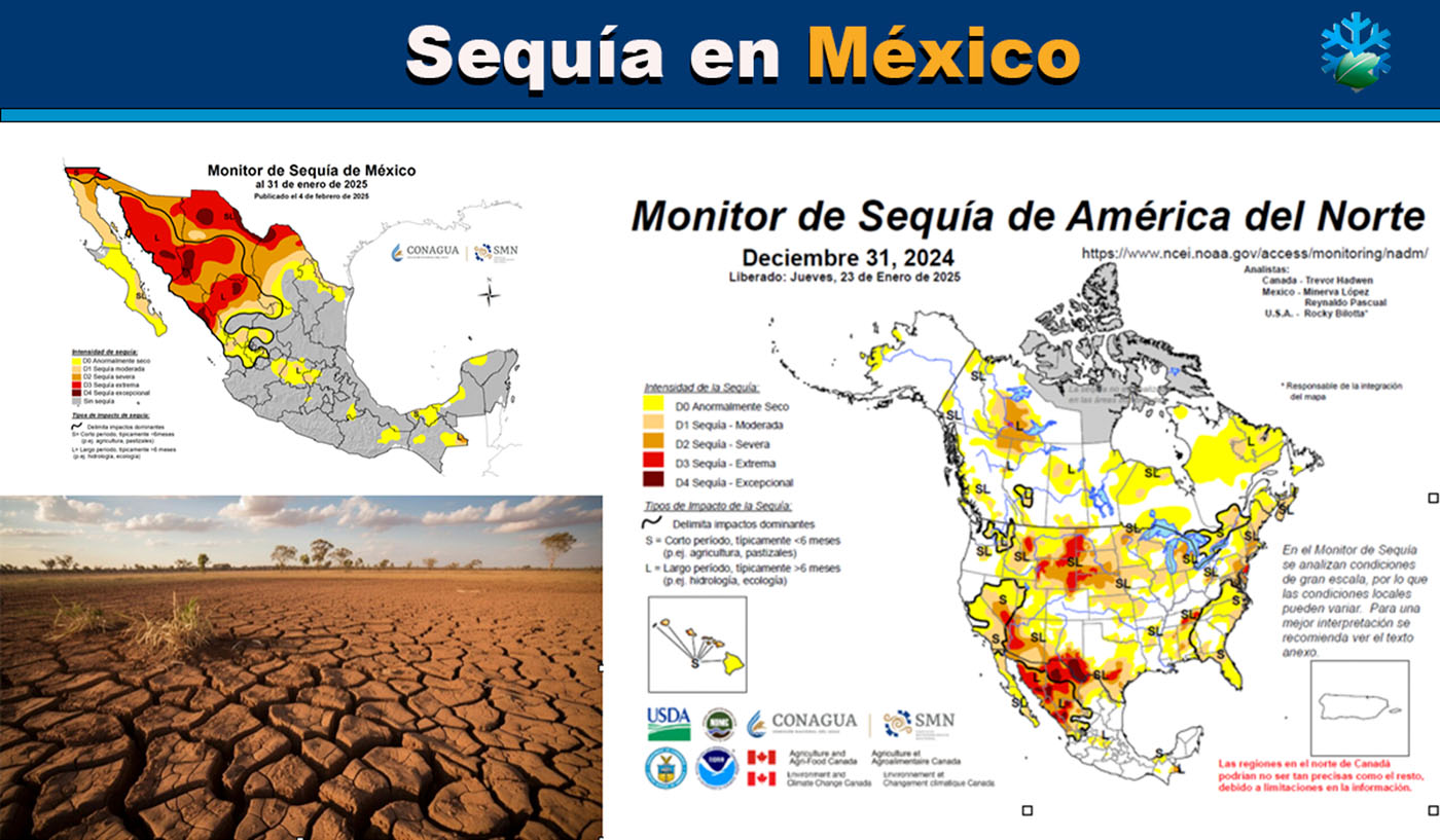 Mapas sequía en México