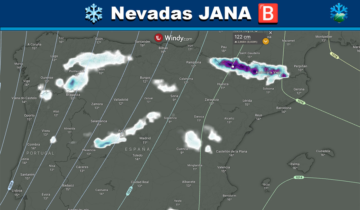 Mapas de nevadas