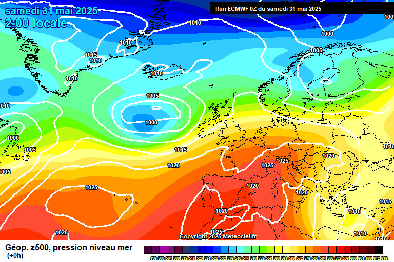 ECMWF geopotencial