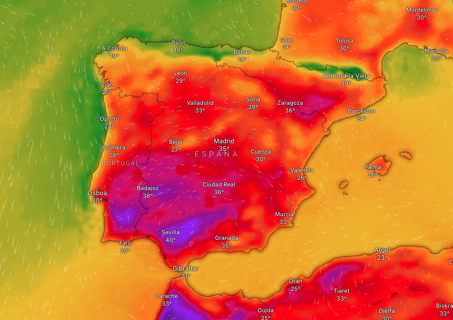 Temperaturas en Superficie