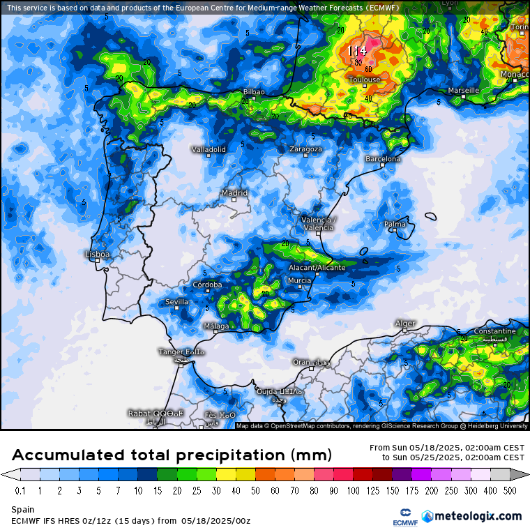 ECMWF lluvias 