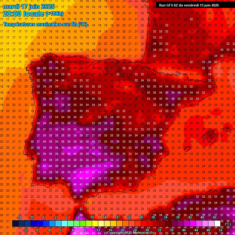 Temperaturas en superficie