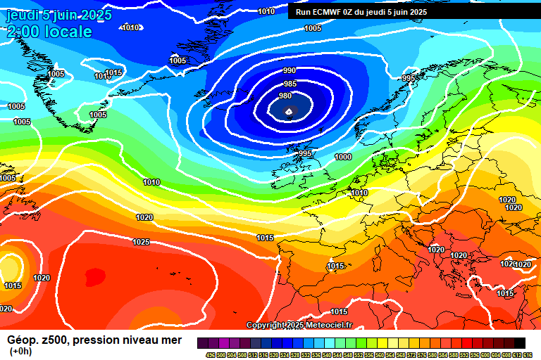 ECMWF geopotencial