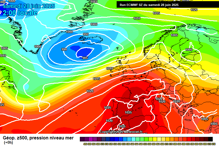 ECMWF geopotencial