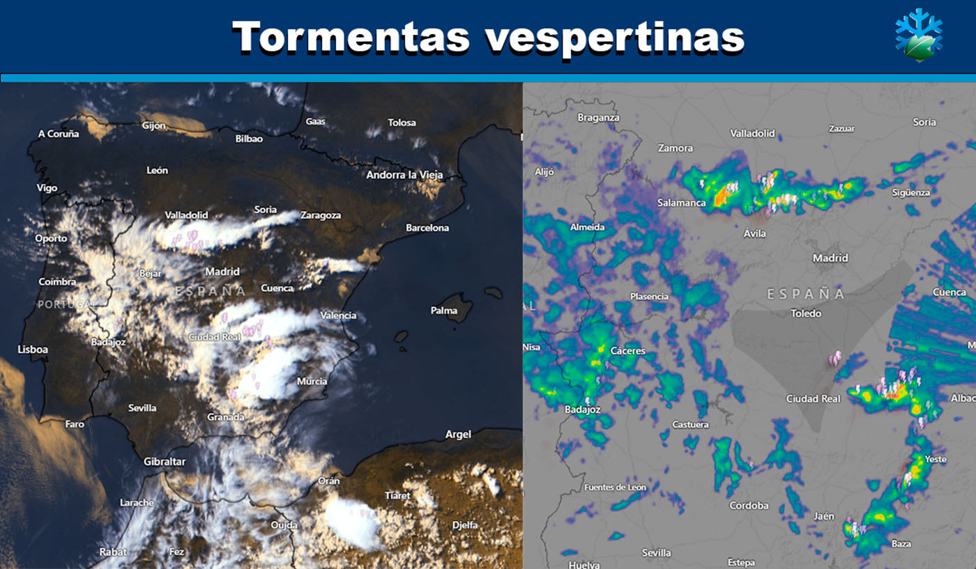Satélite y radar