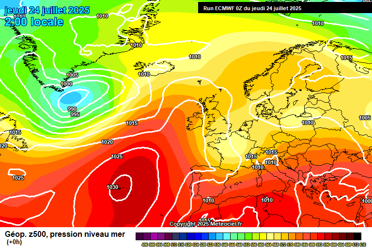 ECMWF geopotencial