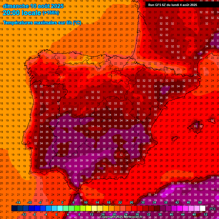 Temperaturas GFS