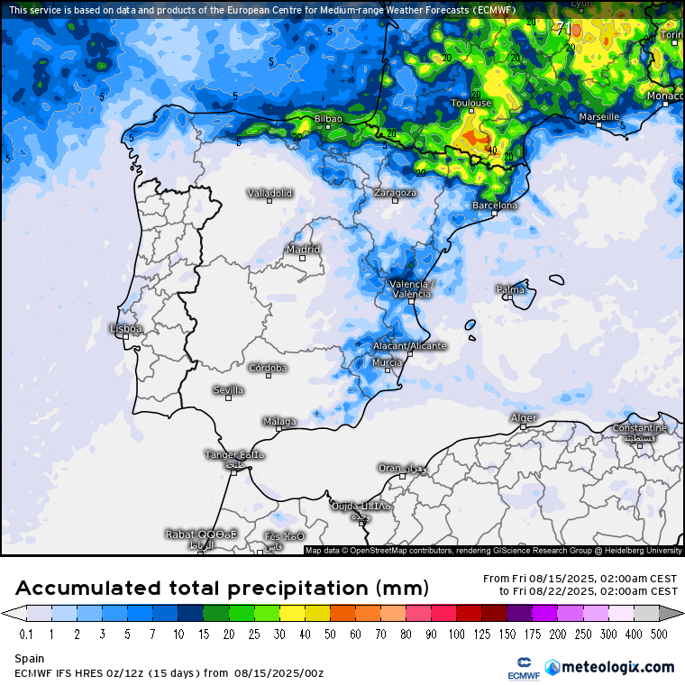 ECMWF lluvias 